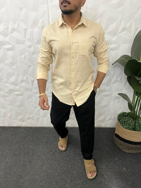 Double cloth fabric linen shirt