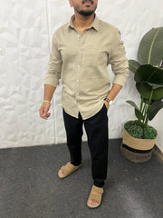 Double cloth fabric linen shirt