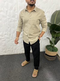 Double cloth fabric linen shirt