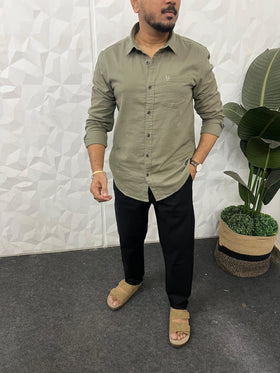 Double cloth fabric linen shirt