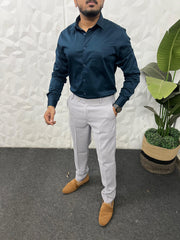 Cotton lycra plain shirt