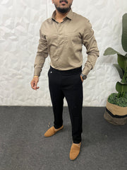 Cotton lycra plain shirt