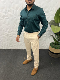 Cotton lycra plain shirt