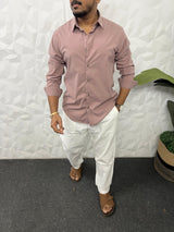 Melange lycra fabric plain shirt