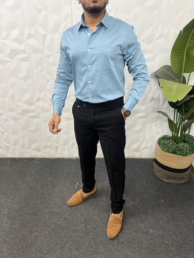 Cotton lycra plain shirt