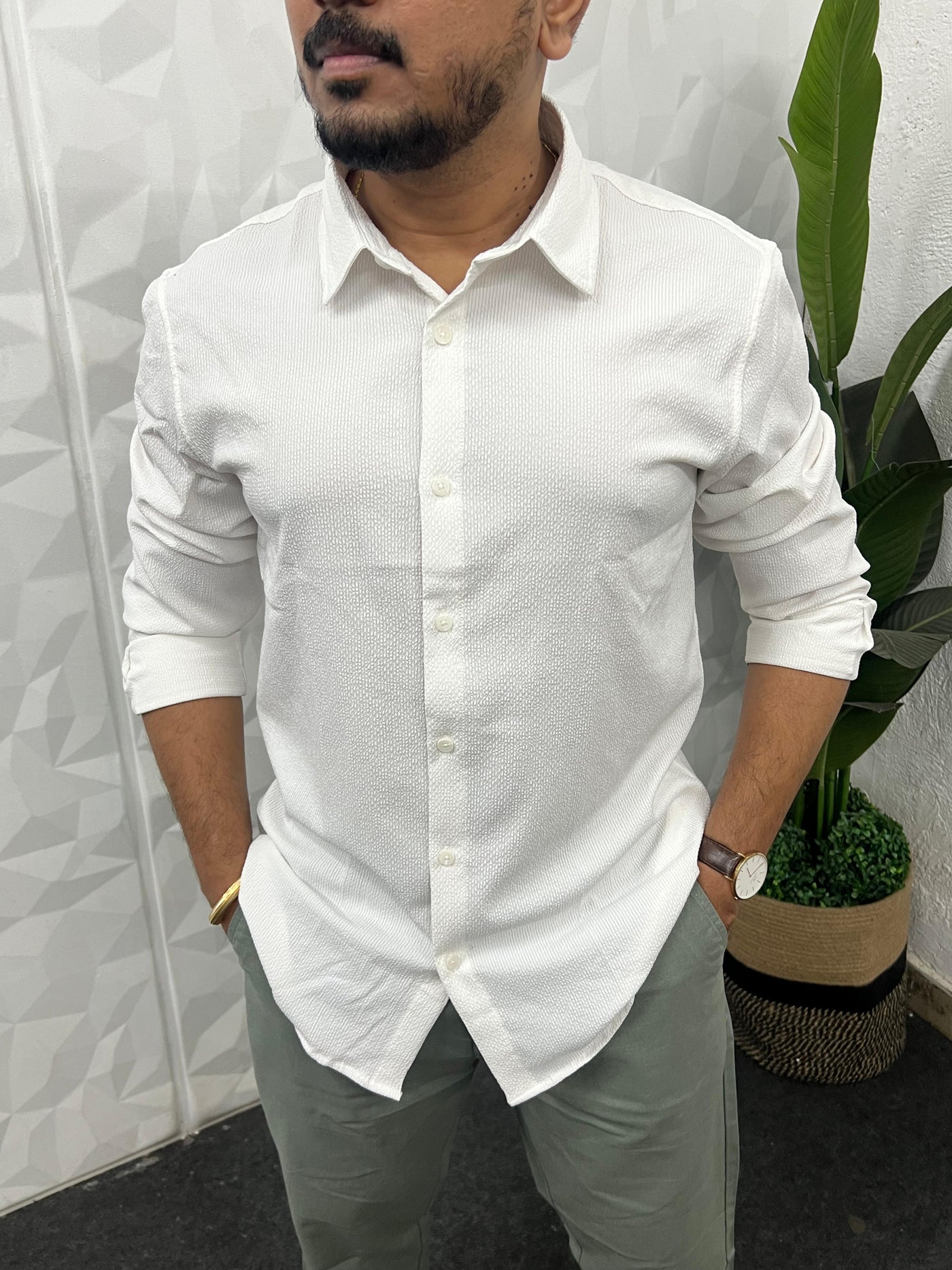 Imp puff fabric shirt