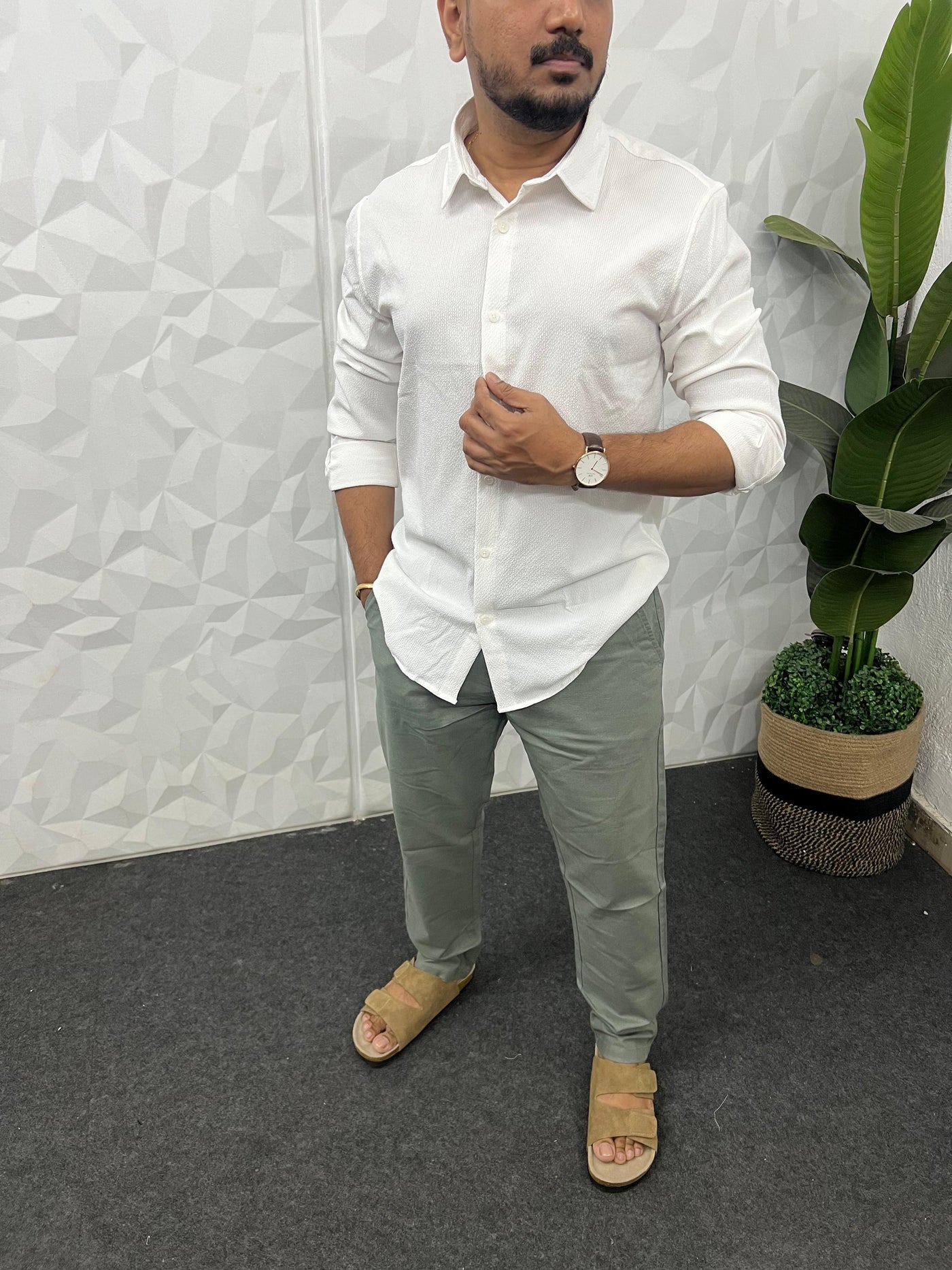 Imp puff fabric shirt