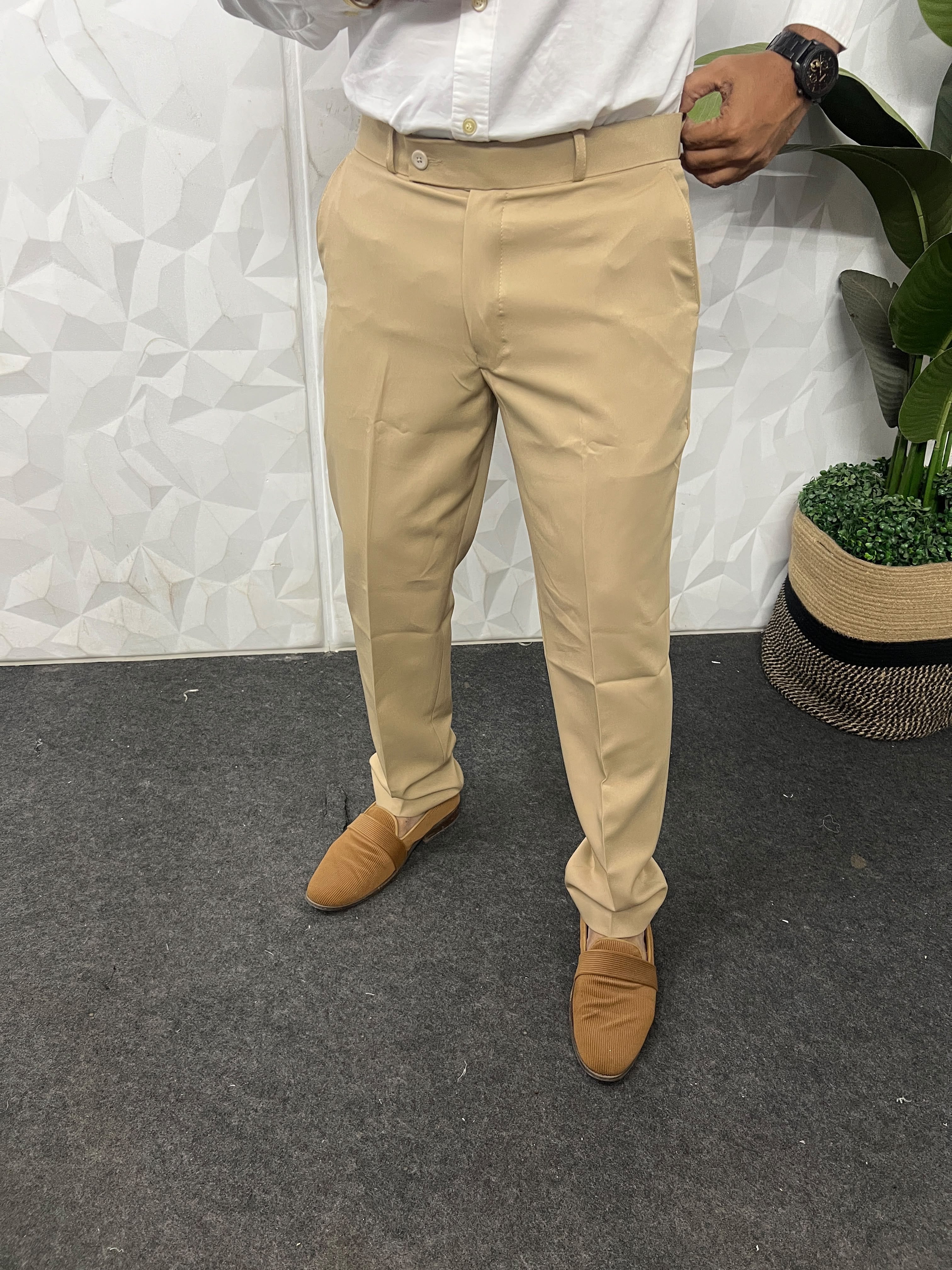 Cotton lycra trouser