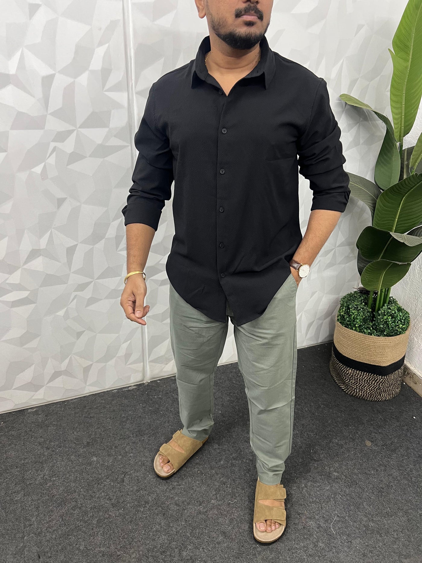 Imp puff fabric shirt