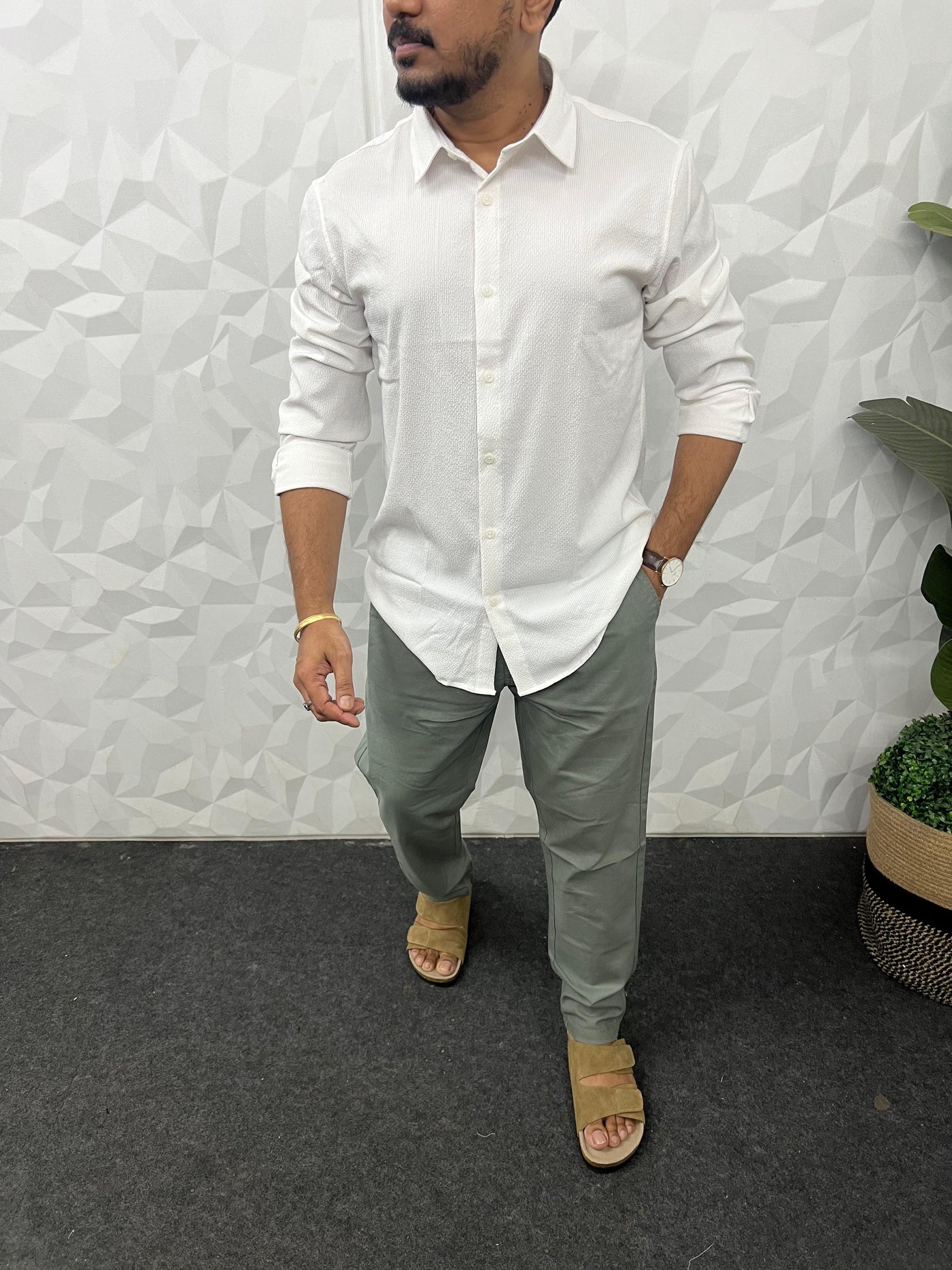 Imp puff fabric shirt