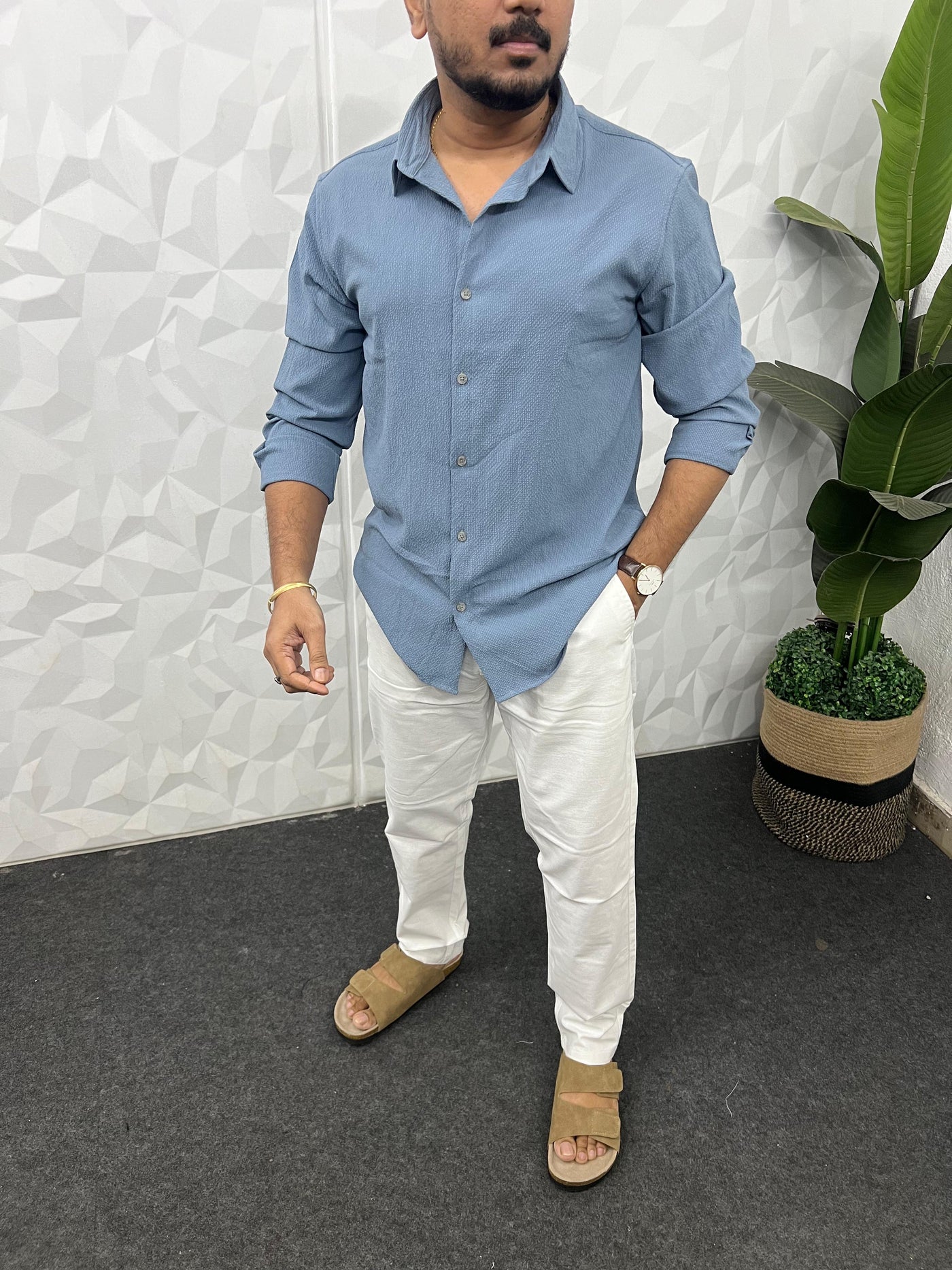 Imp puff fabric shirt