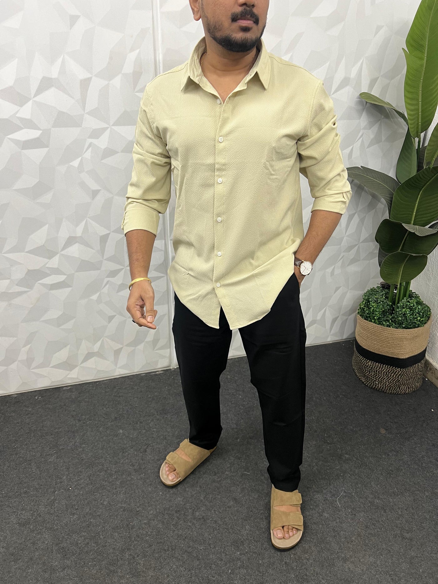 Imp puff fabric shirt