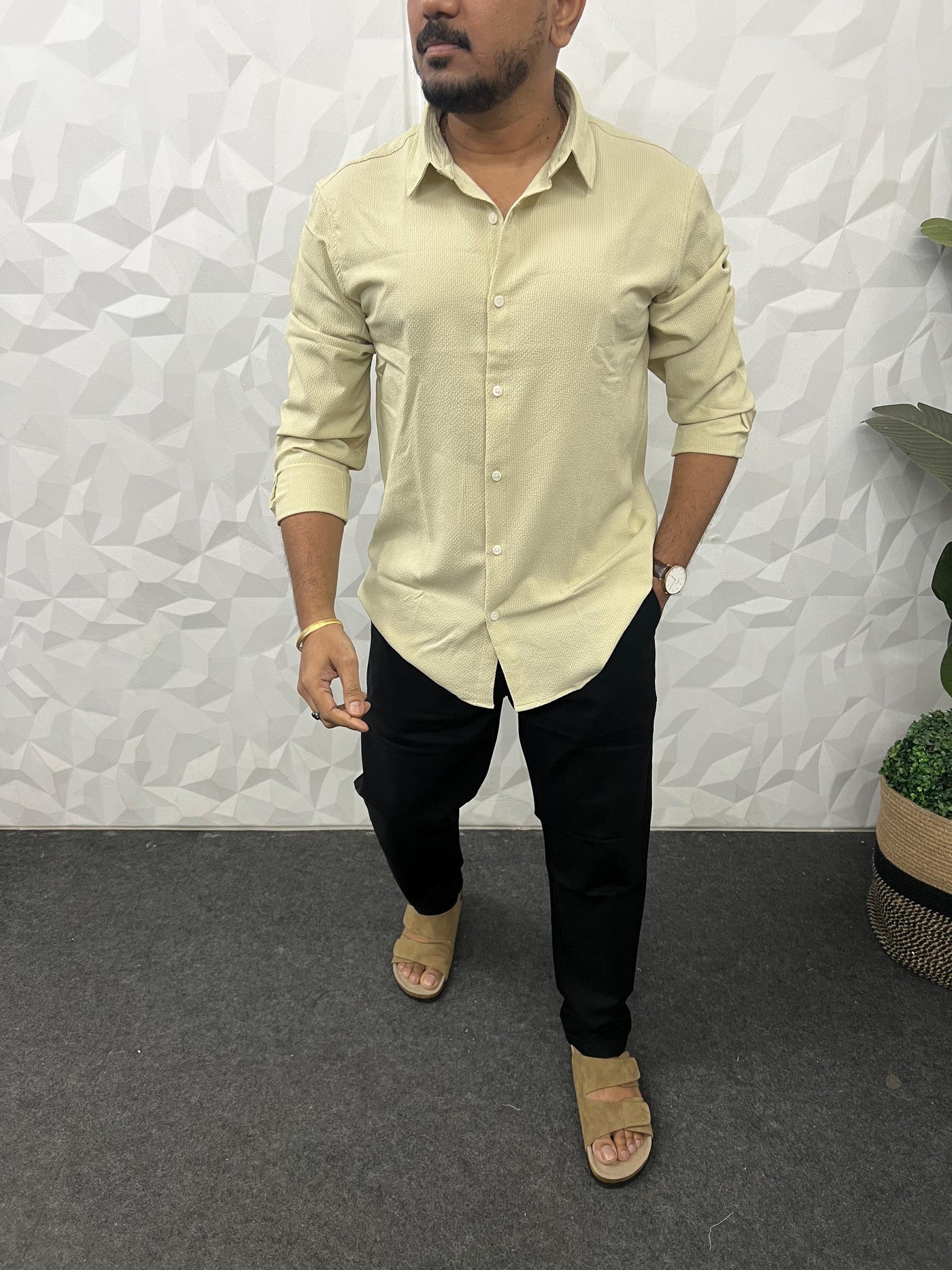 Imp puff fabric shirt