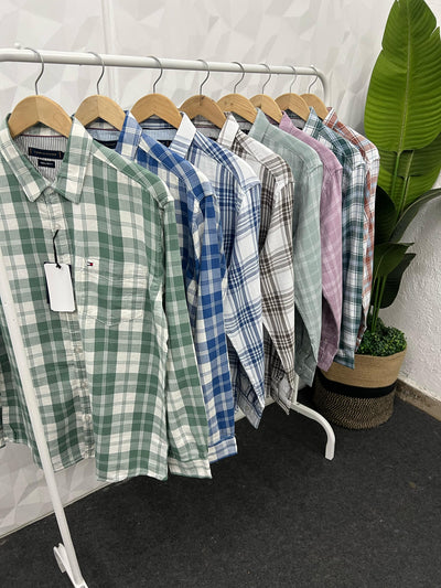 Double cloth soft cotton chex shirt