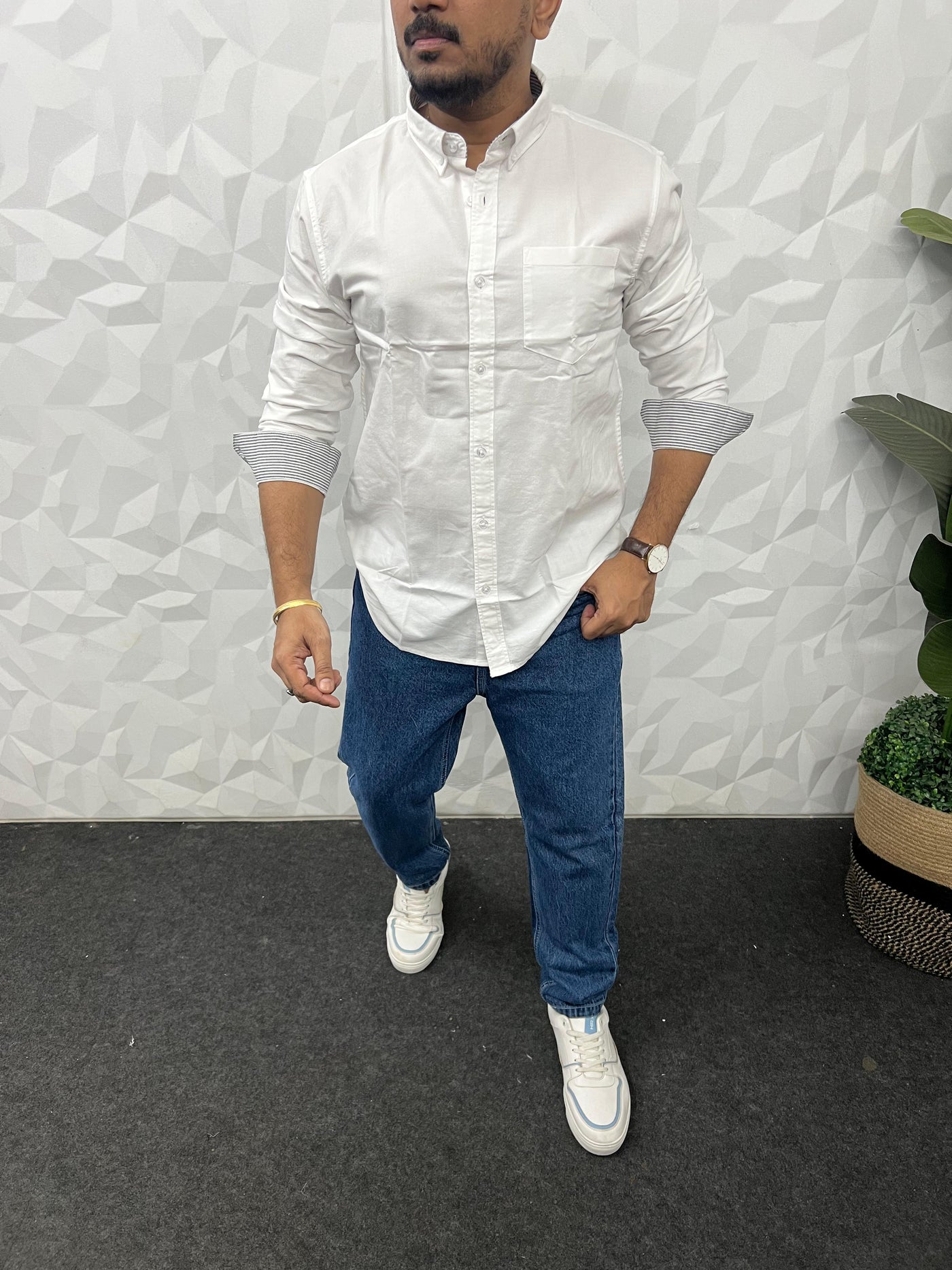 Yarn dyed premium oxford shirt