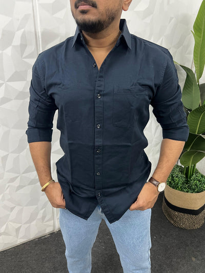 Twill fabric plain shirt