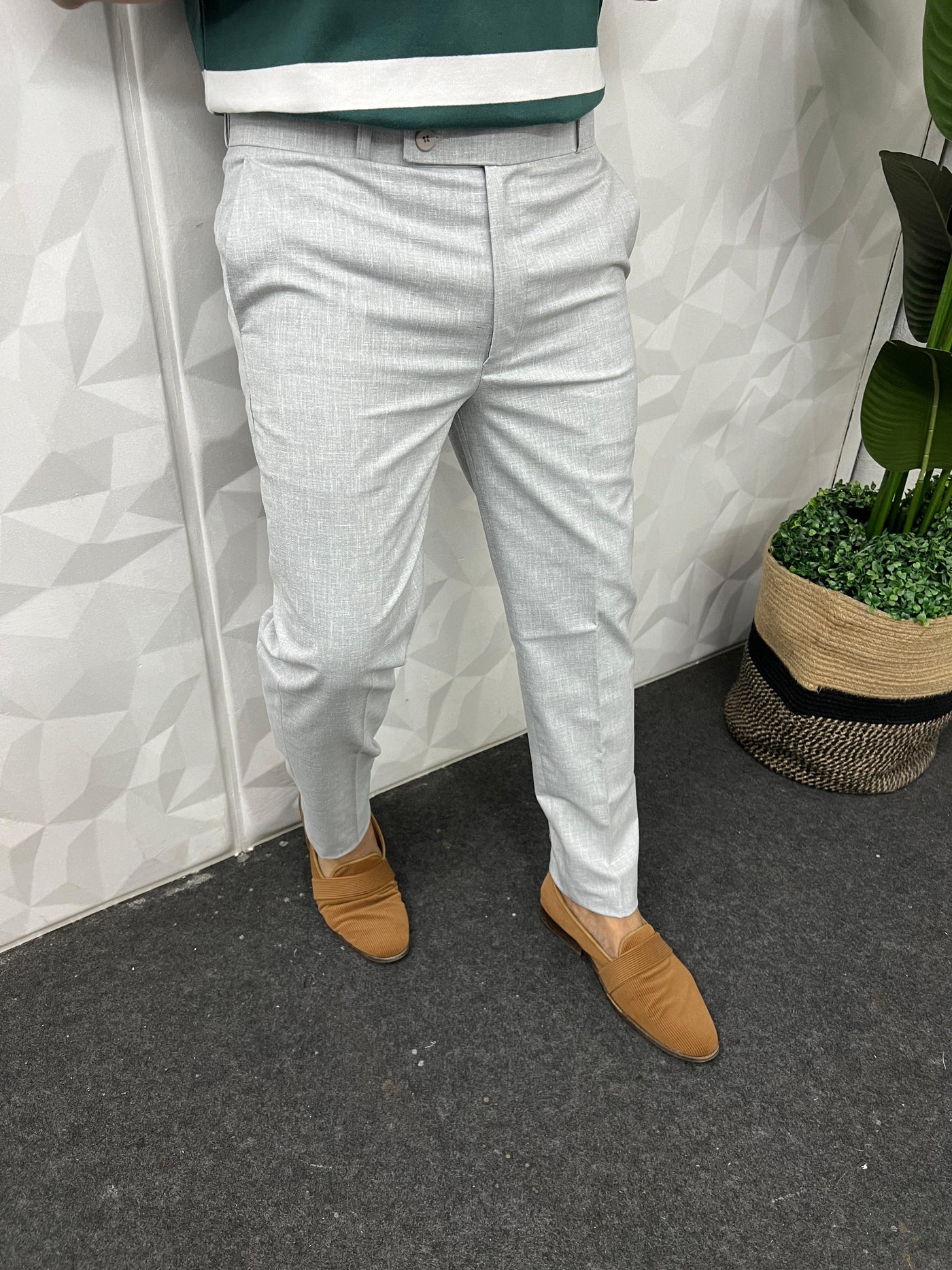 Cotton Linen fabric trouser