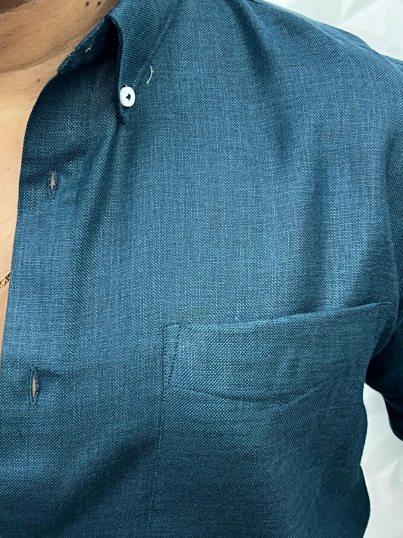 Imported khadi linen blend shirt