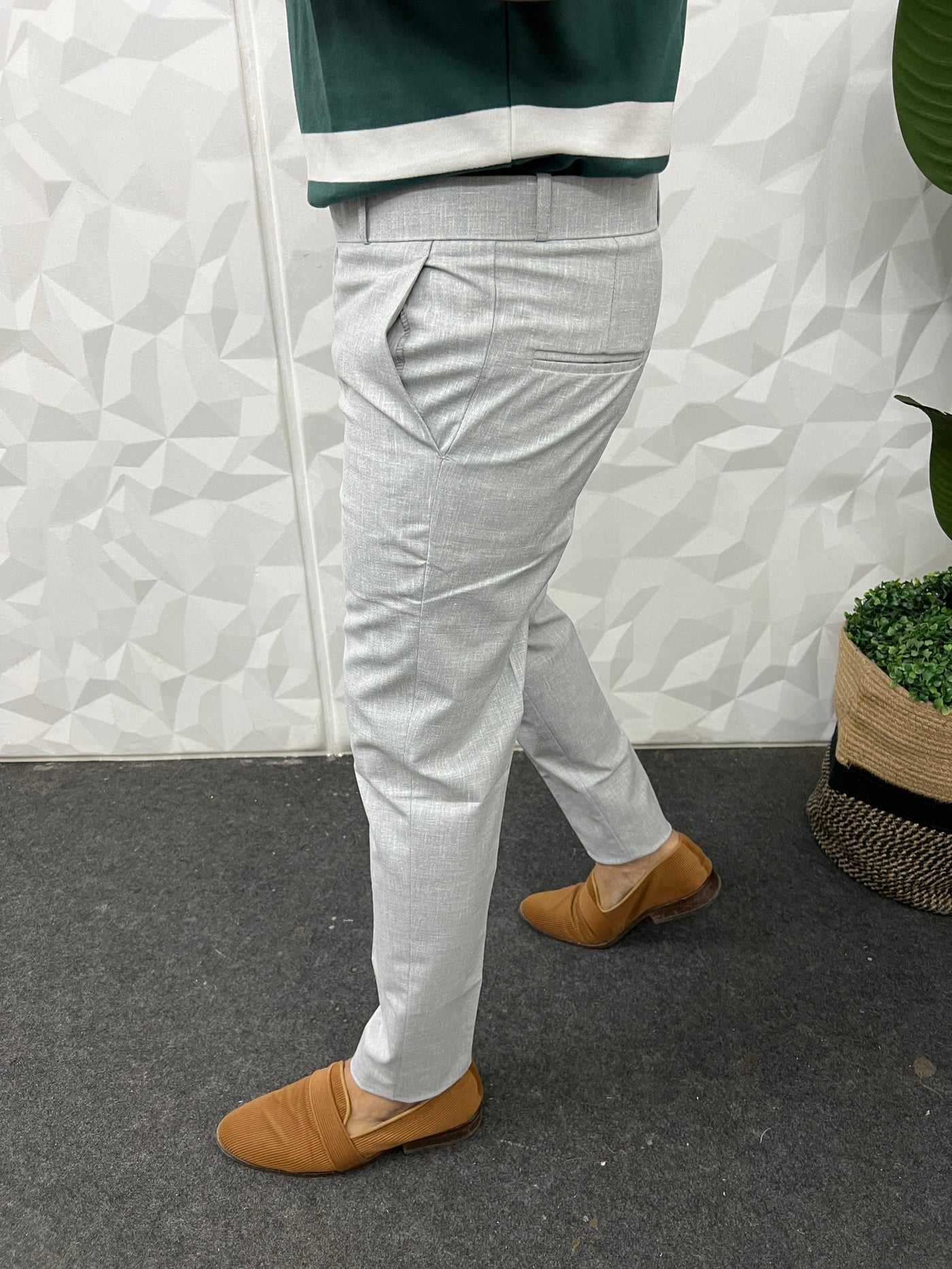 Cotton Linen fabric trouser