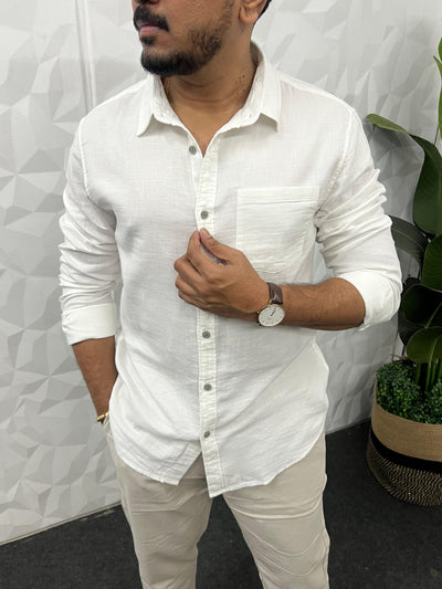 Double cloth soft linen shirt