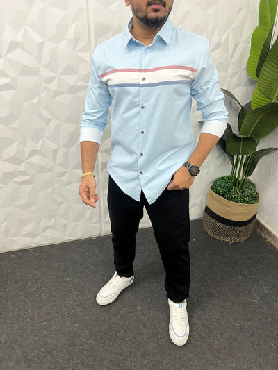 Chest pannel club wear shirt