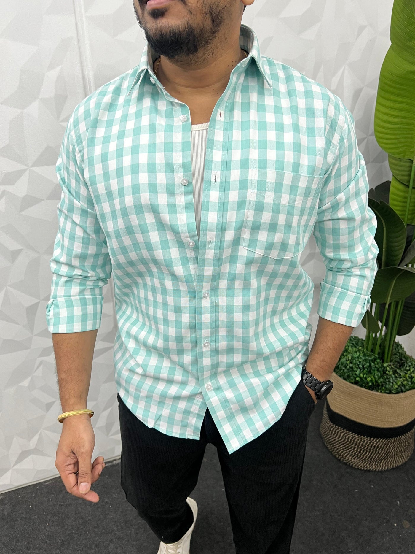 Oxford fabric box shirt