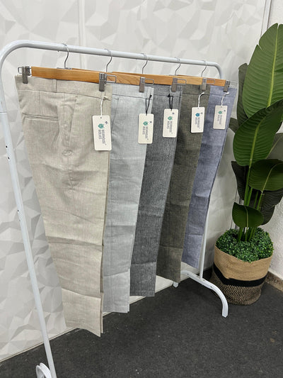 Cotton Linen fabric trouser