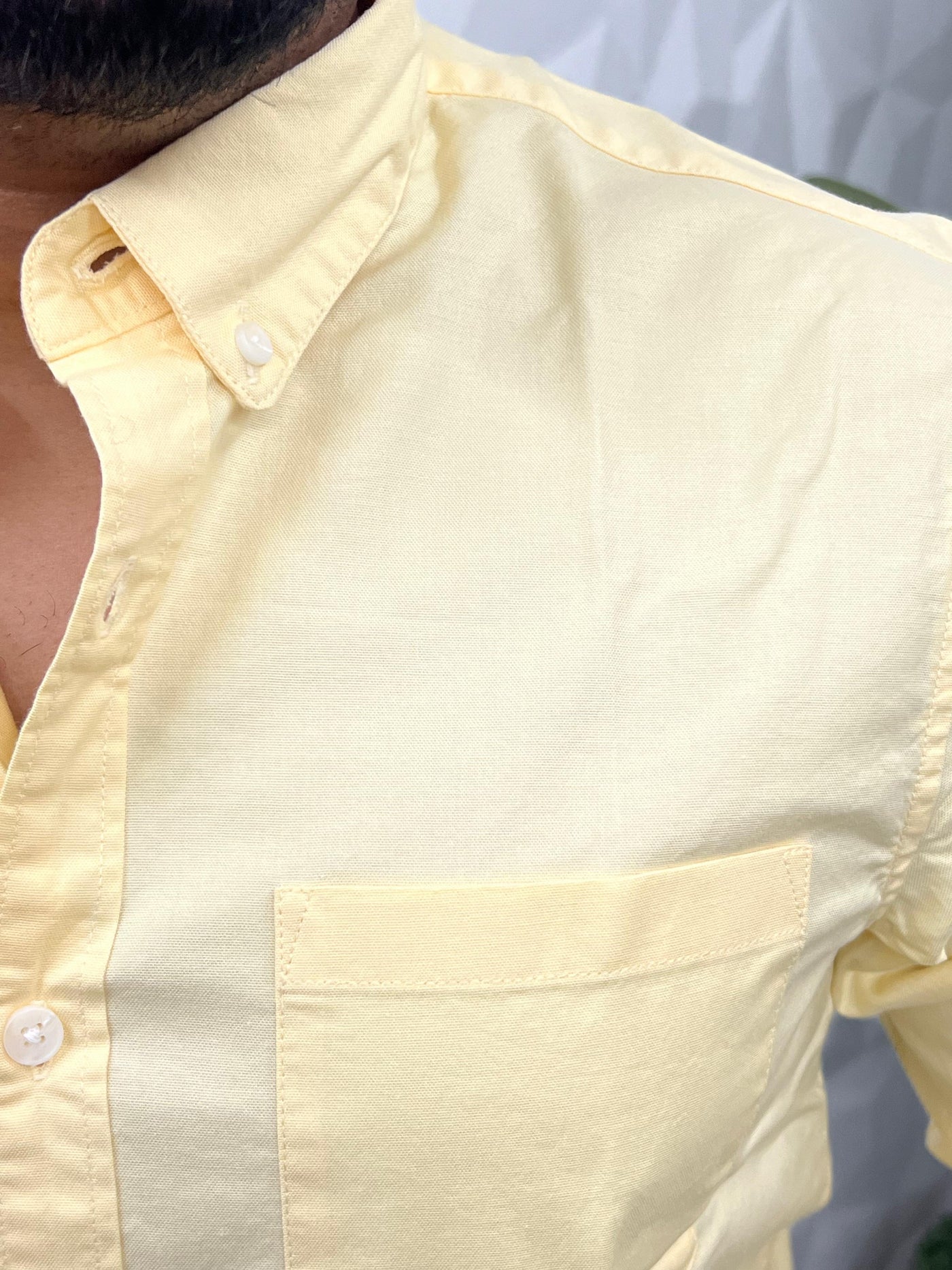 Oxford fabric plain shirt