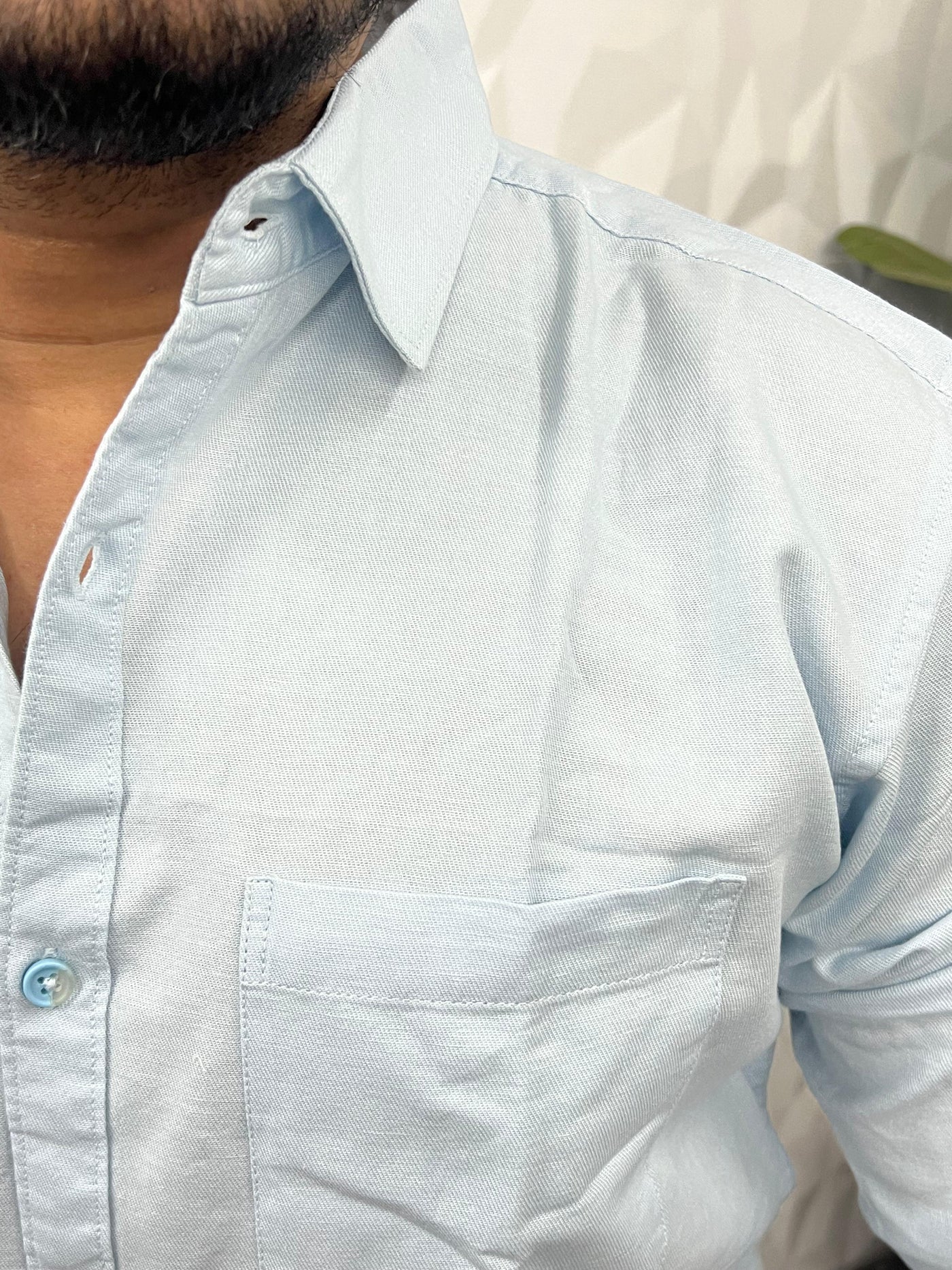 Twill fabric plain shirt