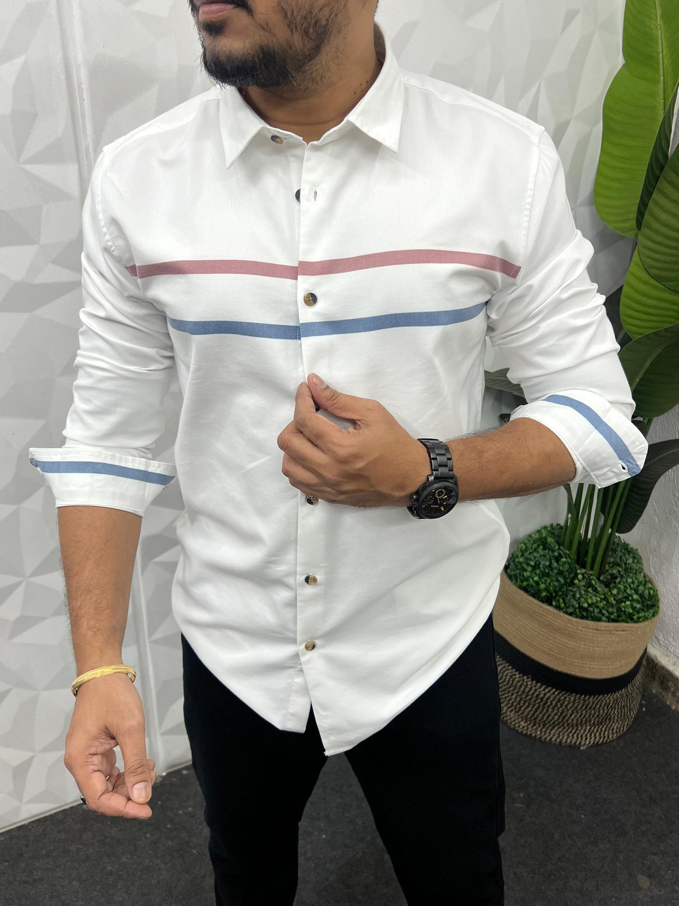 Chest pannel club wear shirt