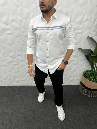 Chest pannel club wear shirt