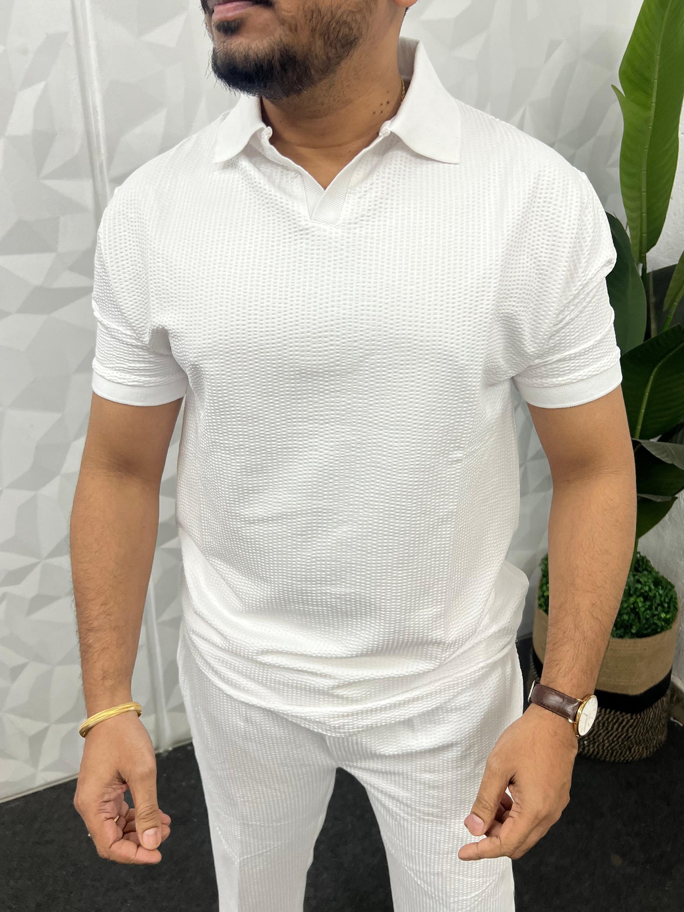 Cotton puff fabric cordset