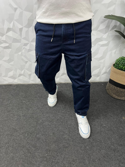 Denim fabric cargo pant
