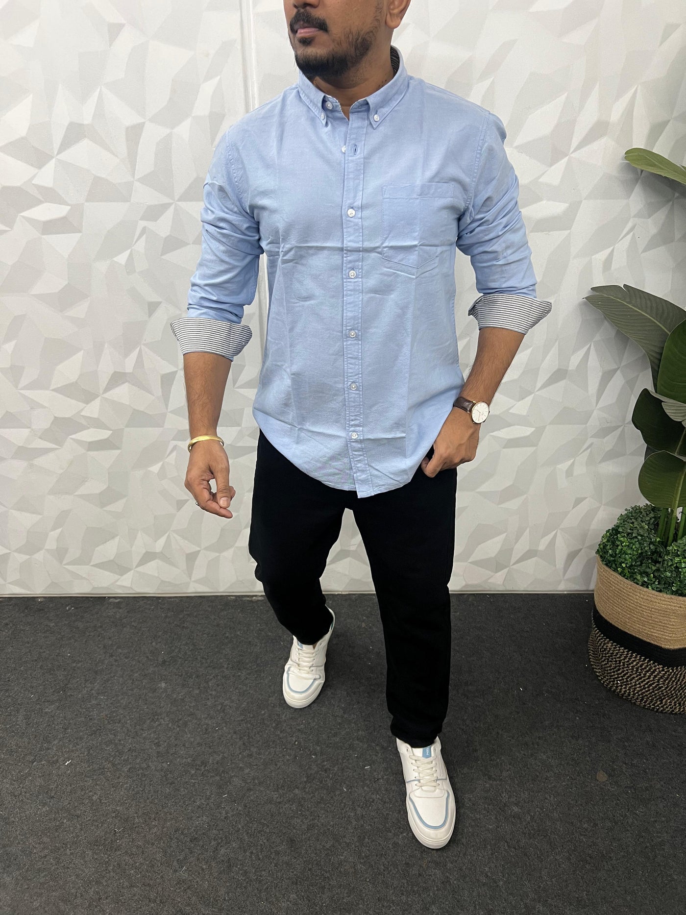 Yarn dyed premium oxford shirt