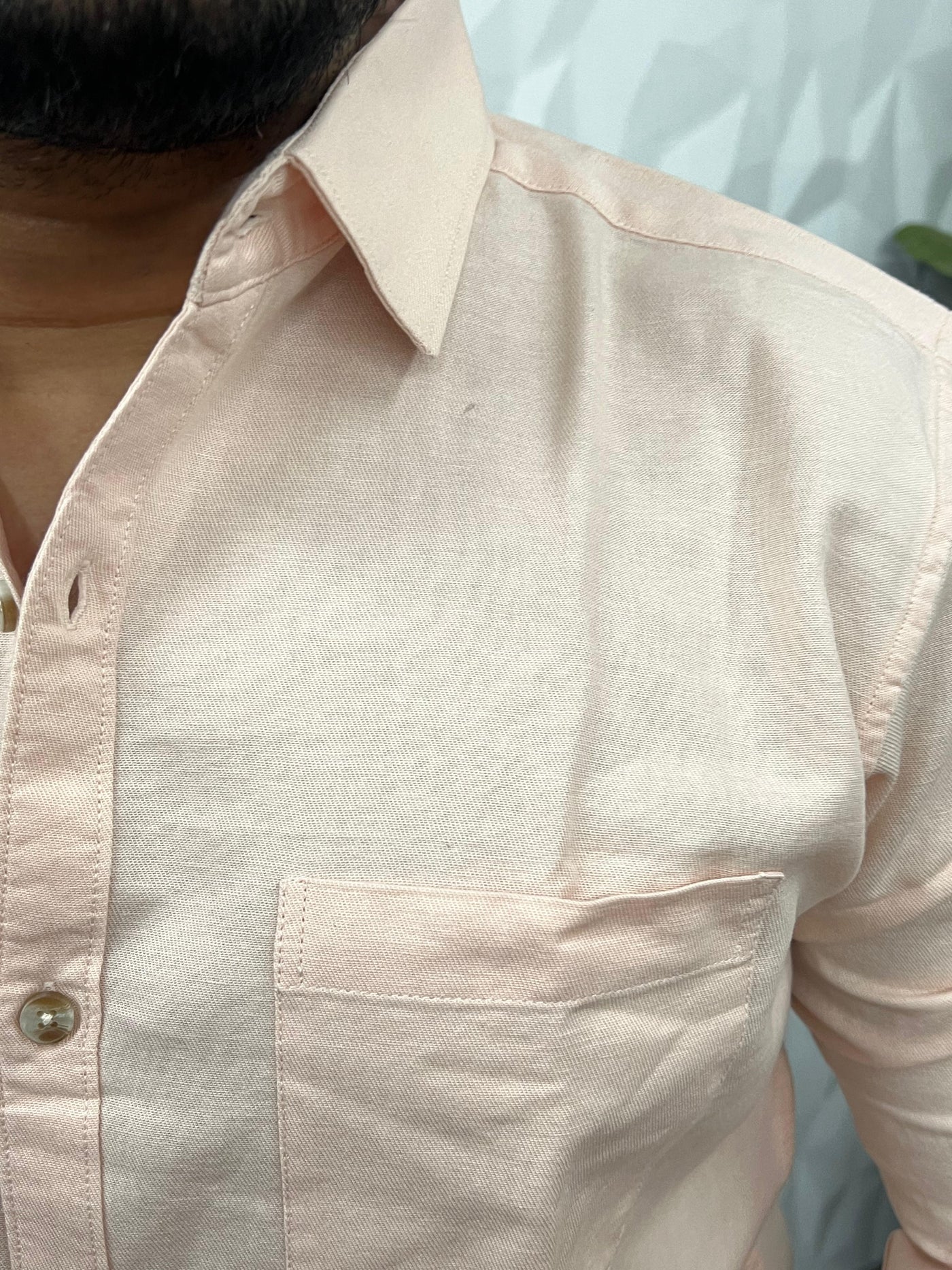 Twill fabric plain shirt