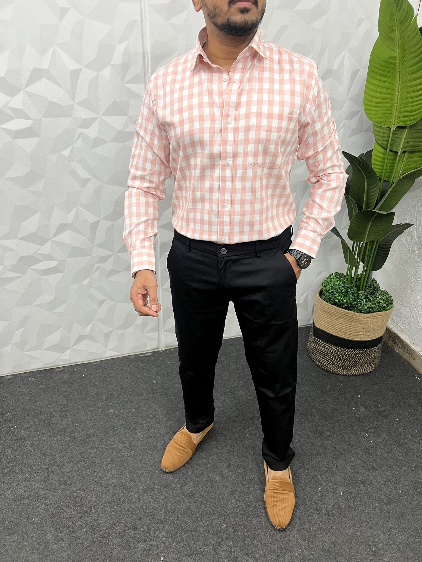 Oxford fabric box shirt