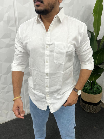 Twill fabric plain shirt