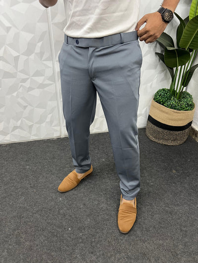 Peanut fabric ankle trouser