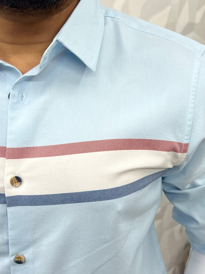 Chest pannel club wear shirt