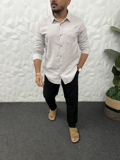 Double cloth soft linen shirt