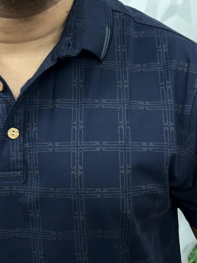 Imported fabric collar t-shirt
