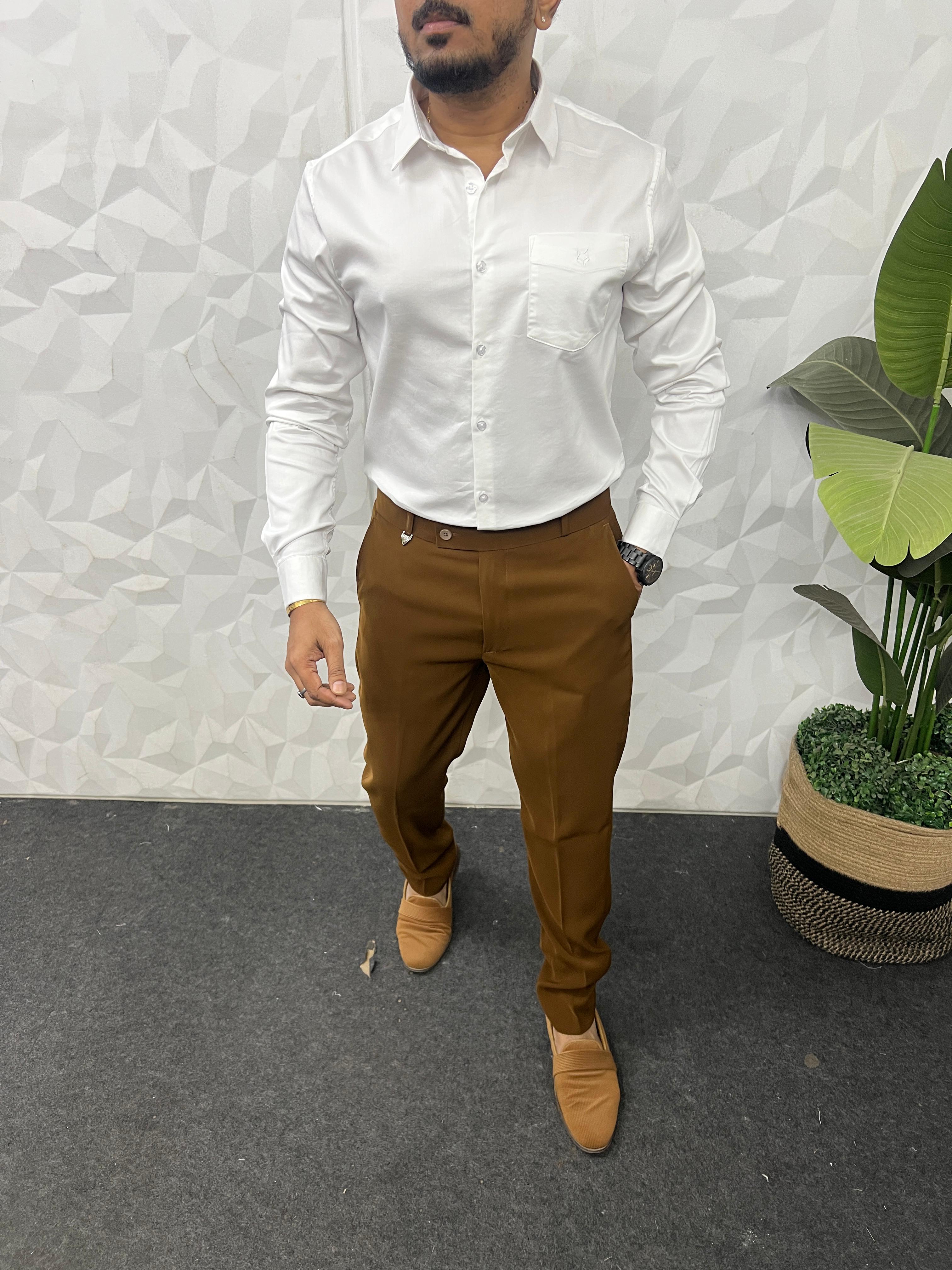 Cotton lycra plain shirt