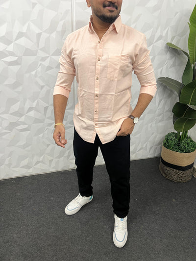 Twill fabric plain shirt