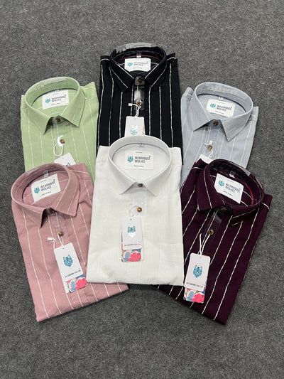 Cotton jute lining shirt