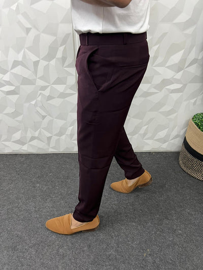 Lachka fabric trouser ( voilet )