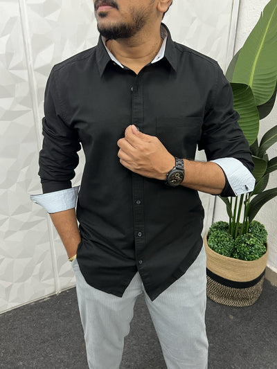 Cotton blend linen shirt