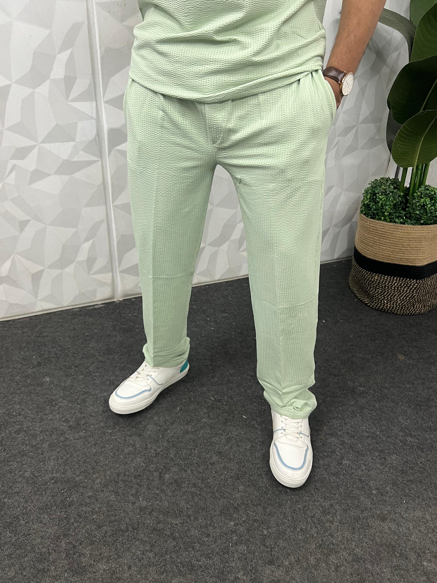 Cotton puff fabric cordset