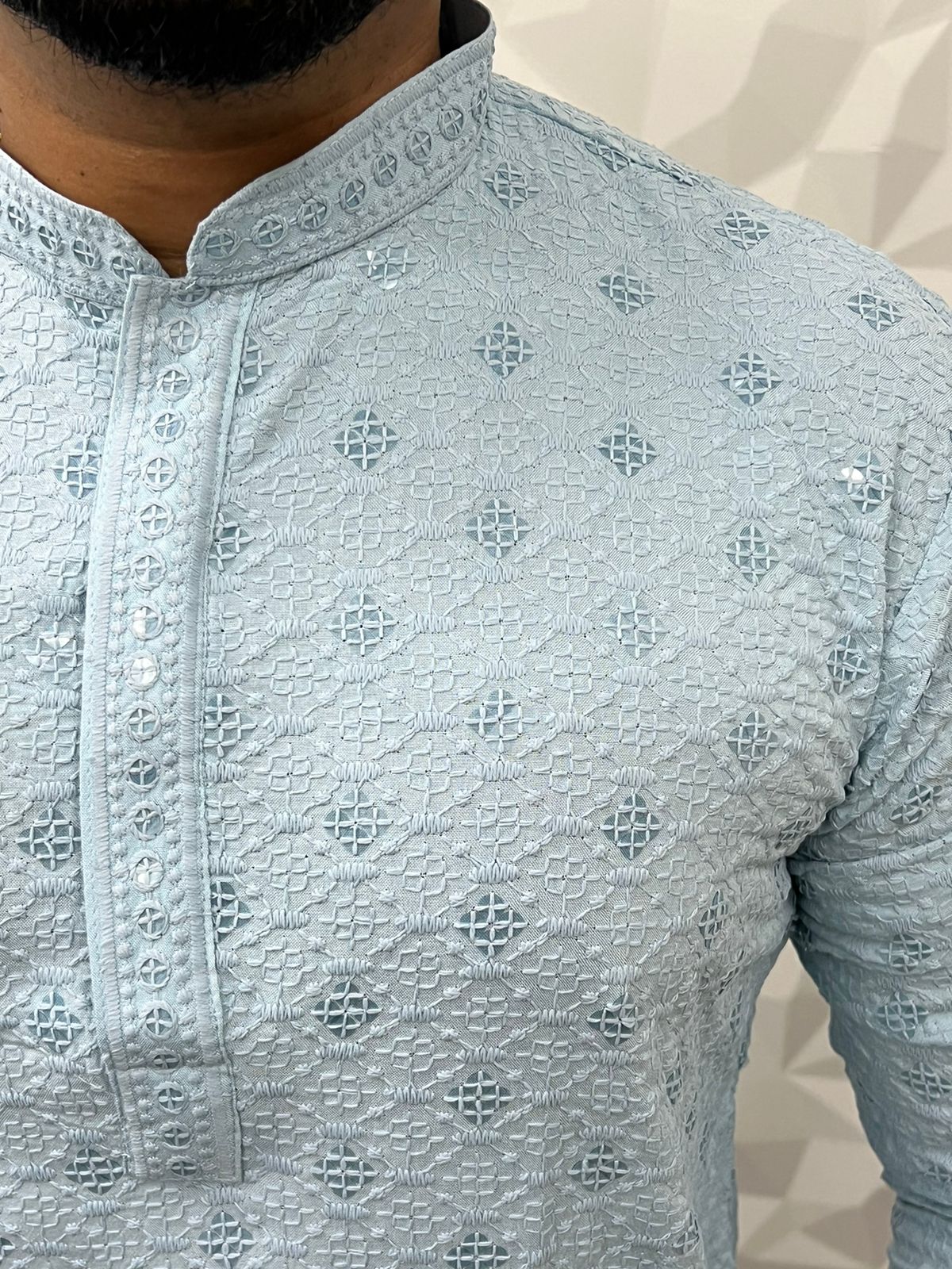 Chikankari embroidery kurta