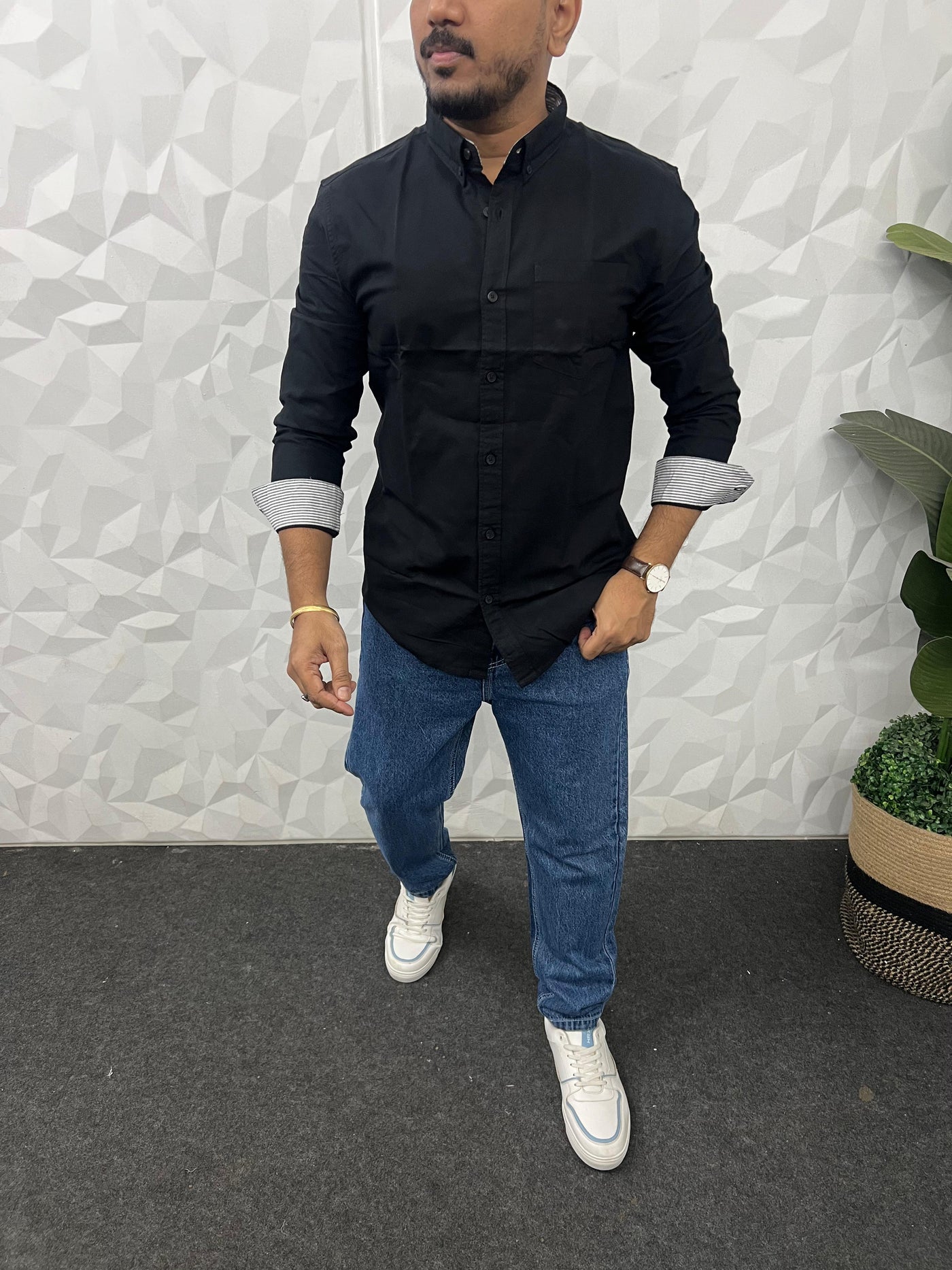 Yarn dyed premium oxford shirt