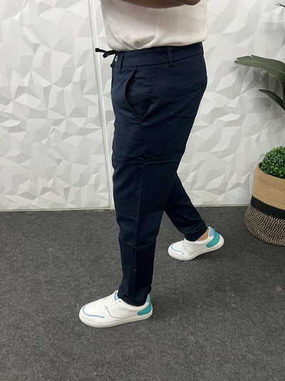 Dobby linen fabric pants